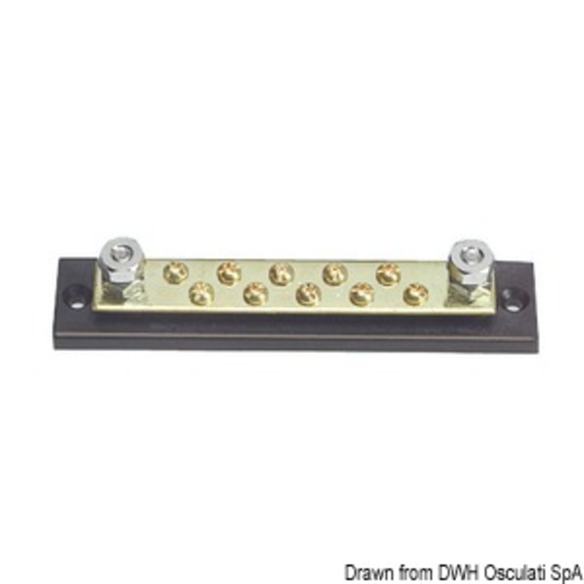 Osculati Bus-bar Electric Terminal Board - Bus-bar electric terminal board 10 x 4 mm