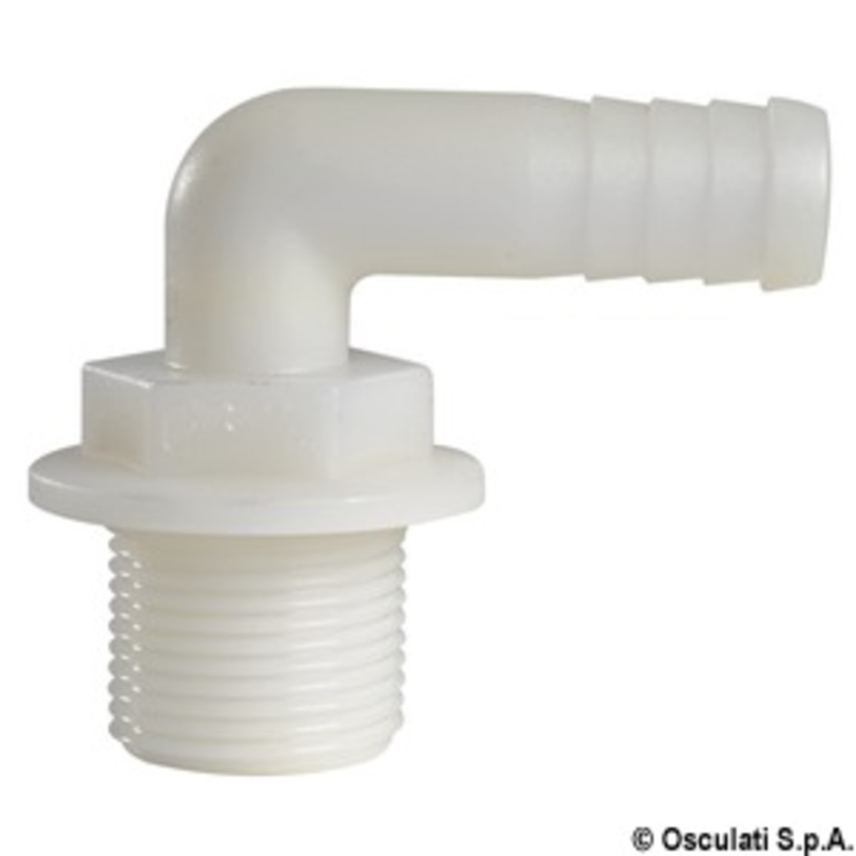 Osculati Hose Adaptor - Hose adapter 1/2inch  x 15 mm 90° curve