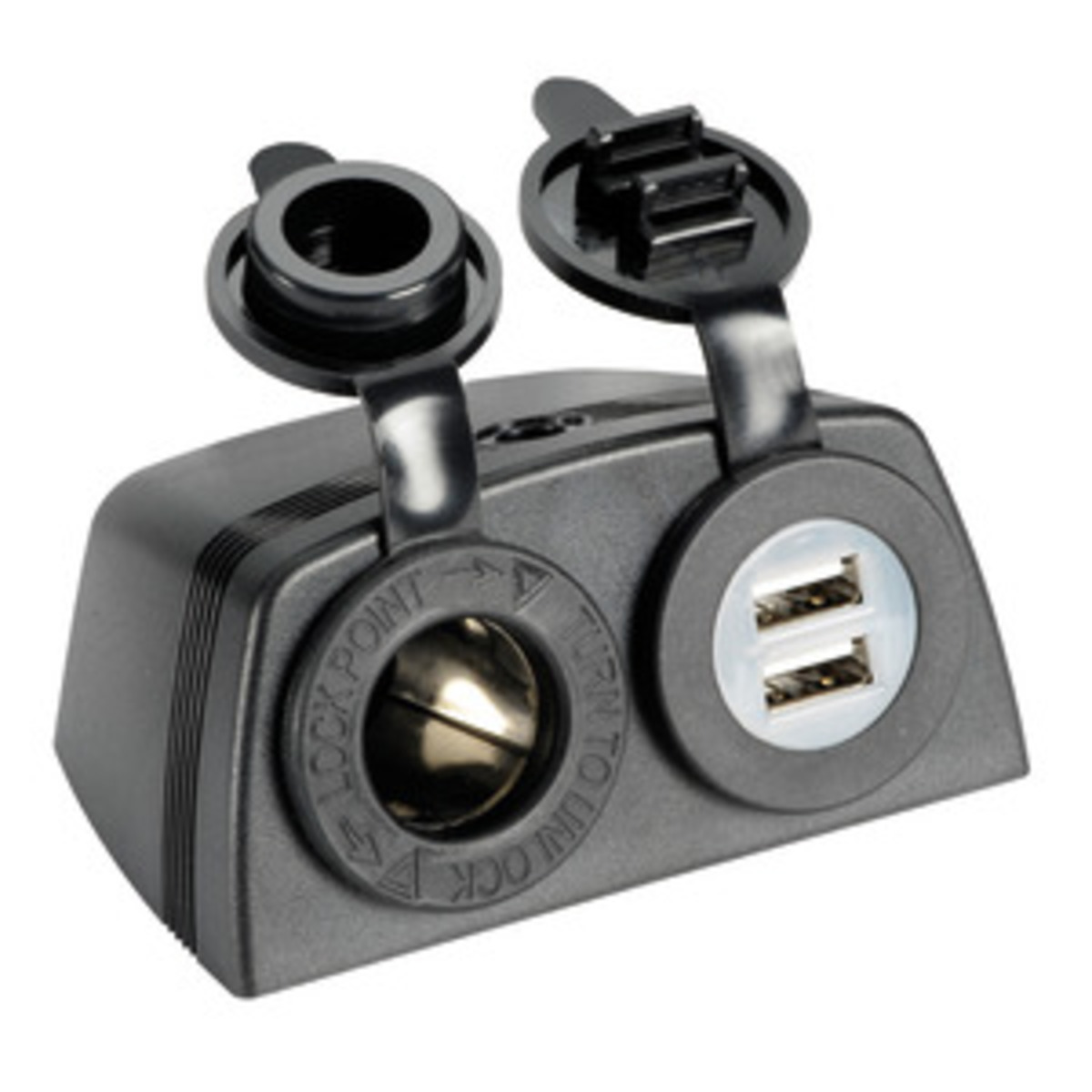 Osculati Lighter And/or Usb Socket - Lighter socket + double USB w/casing