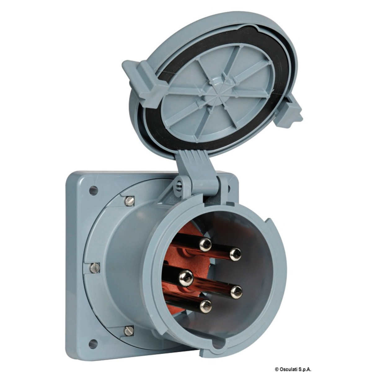 Osculati 100 A 110/250 V Current Sockets And Plugs - Yellow plug