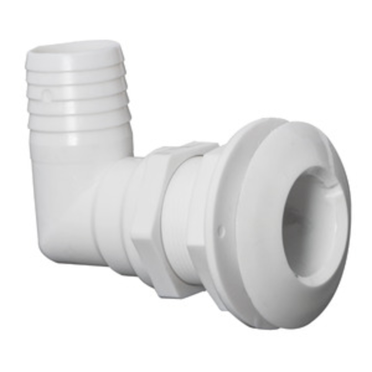 Osculati 90° Décharge en mer - Drain de mer en plastique 90° 1 pouce 1/2 x 38 mm