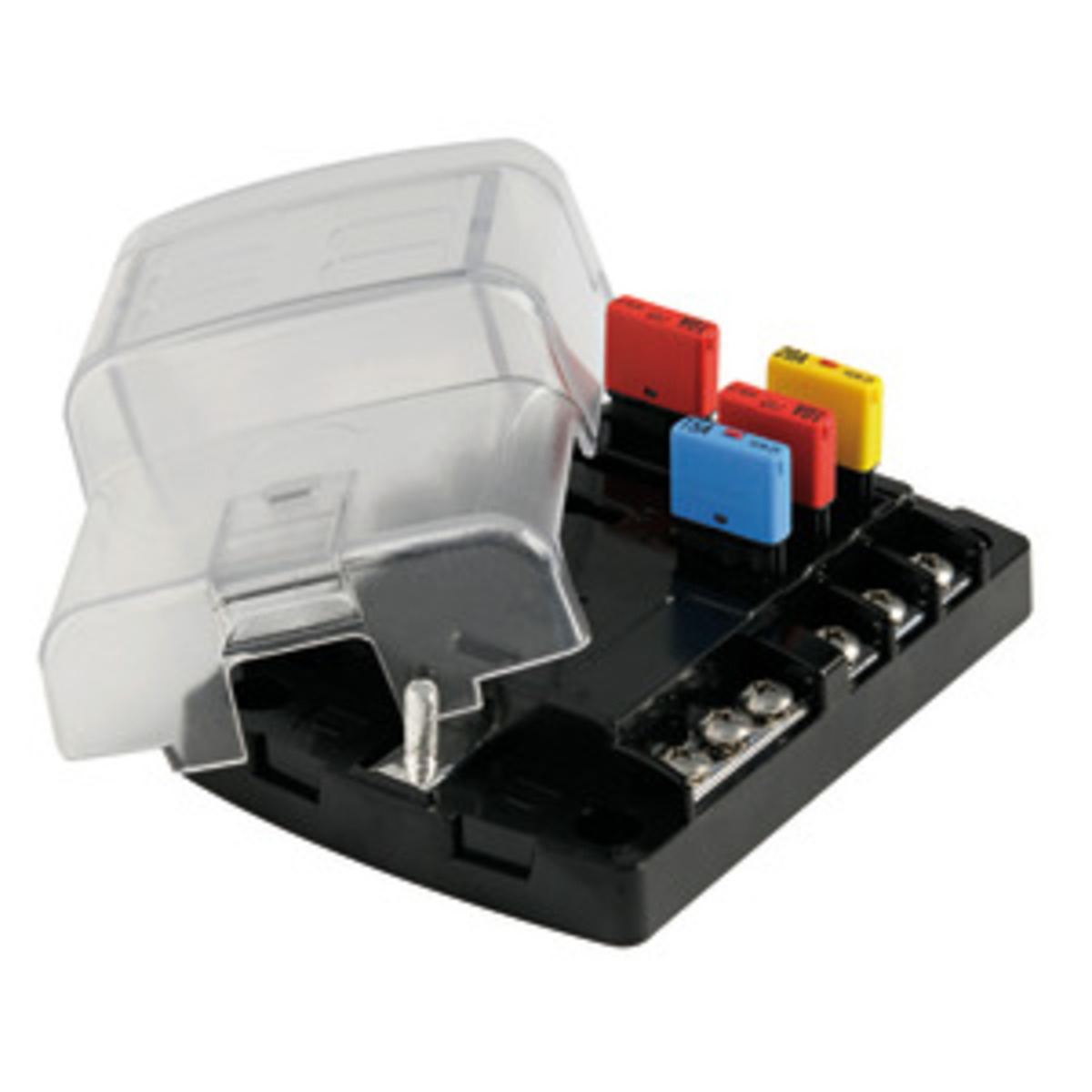 Osculati Fuse Holder Box With Transparent Snap Covermade Of Polycarbonate - Resettable fuse holder box 6 housings