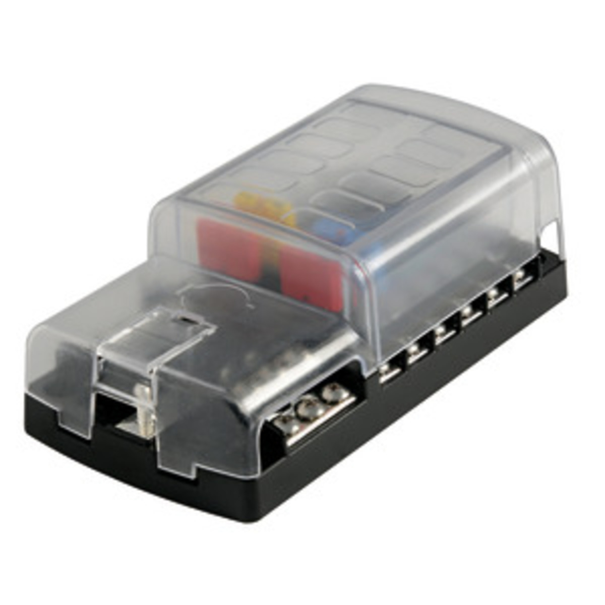 Osculati Fuse Holder Box With Transparent Snap Covermade Of Polycarbonate - Resettable fuse holder box 12 housings