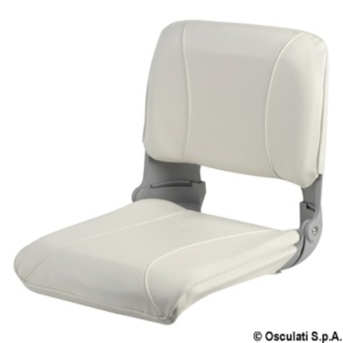 Osculati Seat With Foldable Backrest And Pull-out Padding - Seat foldable backrest and pull-out padding white