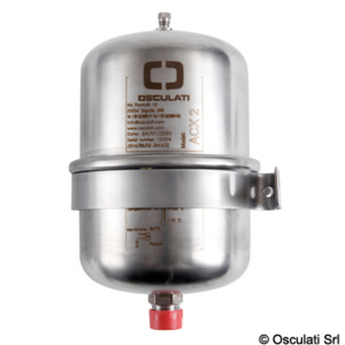 Osculati Universal Accumulator Tank For Fresh Water Pumps And Water Heaters - Accumulator tank f. fresh w. pump/water heater 2 l