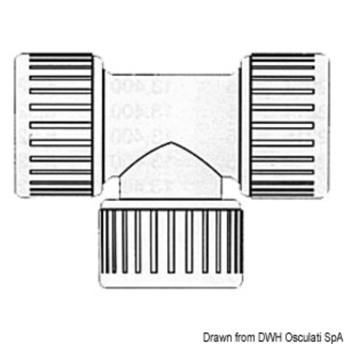 Système de raccords Osculati Hydrofix pour systèmes d'eau adapté à une température maximale de 70° - T 90° Hydrofix femelle 15 mm