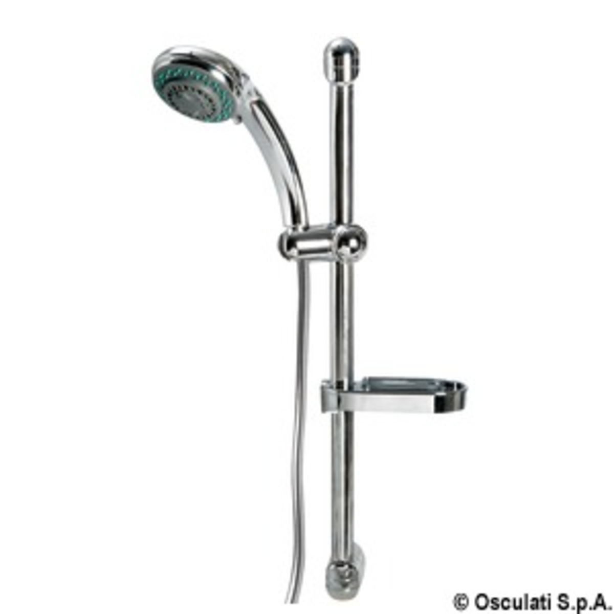 Osculati Shower Headsshower Rails And Accessories - Wash shower rail 150 cm chromed