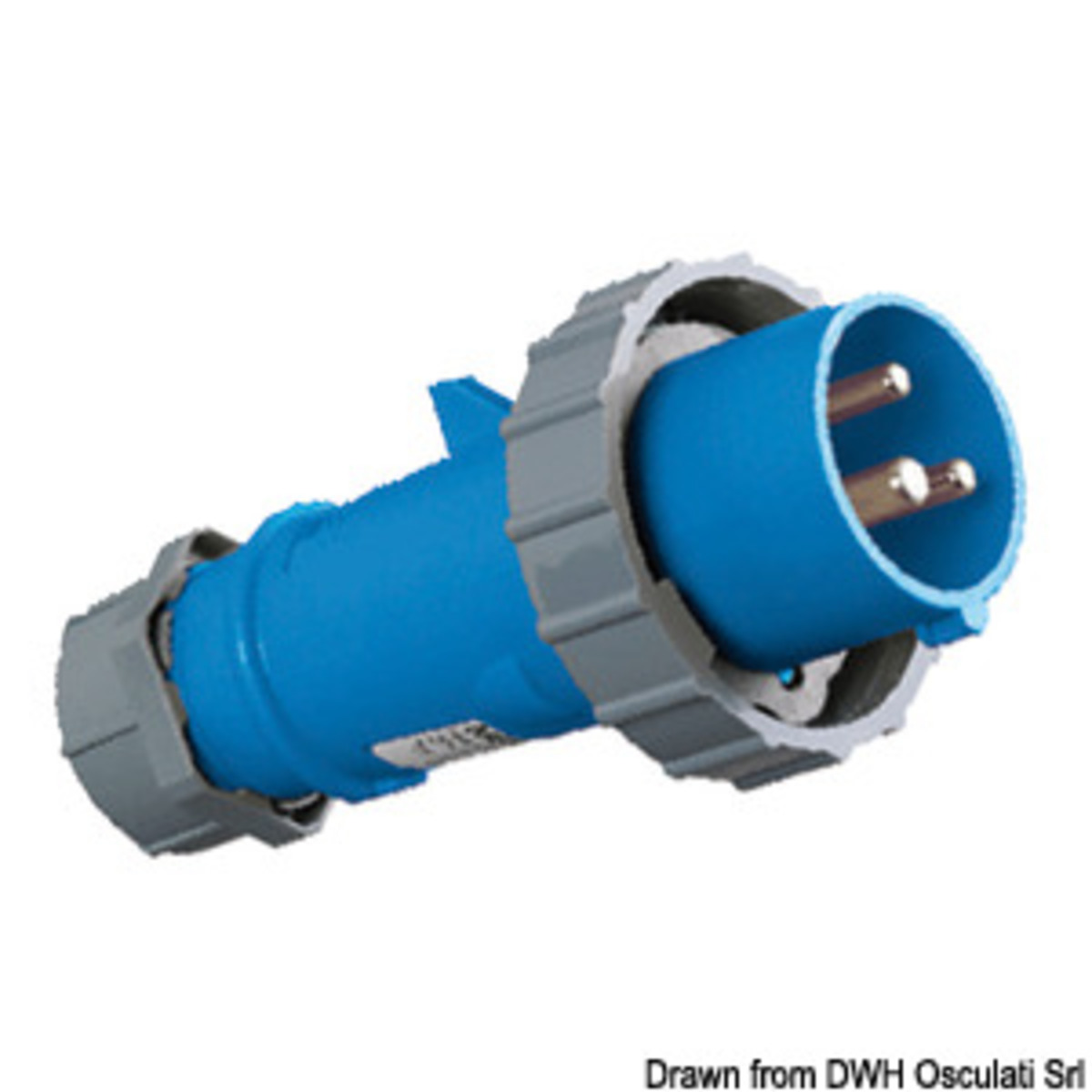 Prise d'alimentation standard Osculati pour connexion à quai IP67 - Spina IP67