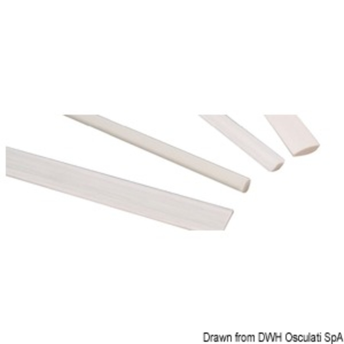 Osculati Battens For Sails And Boat Awnings - Sail batten terminal 18x2 mm