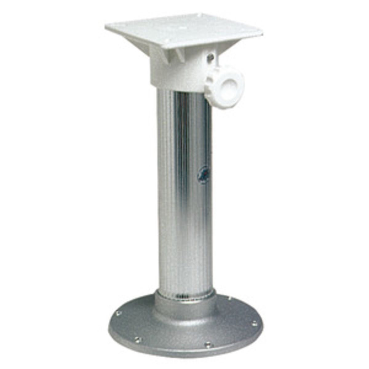 Osculati Anodized Aluminium Swivel Pedestal With Seat Mount - Swivel pedestal nylon telescopic sandblasted 45 cm