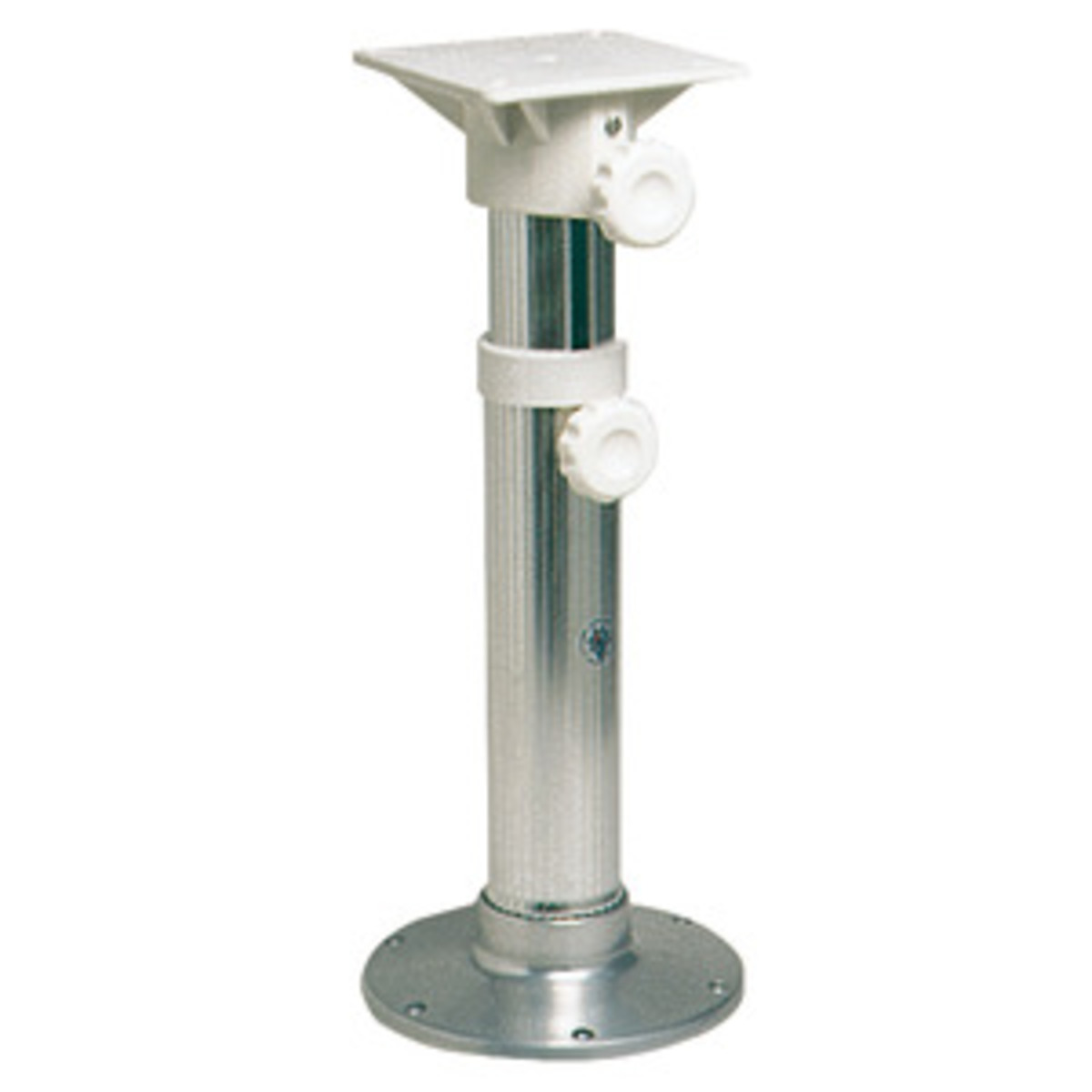 Osculati Anodized Aluminium Swivel Pedestal With Seat Mount - Swivel pedestal nylon telescopic polished 45-62 cm