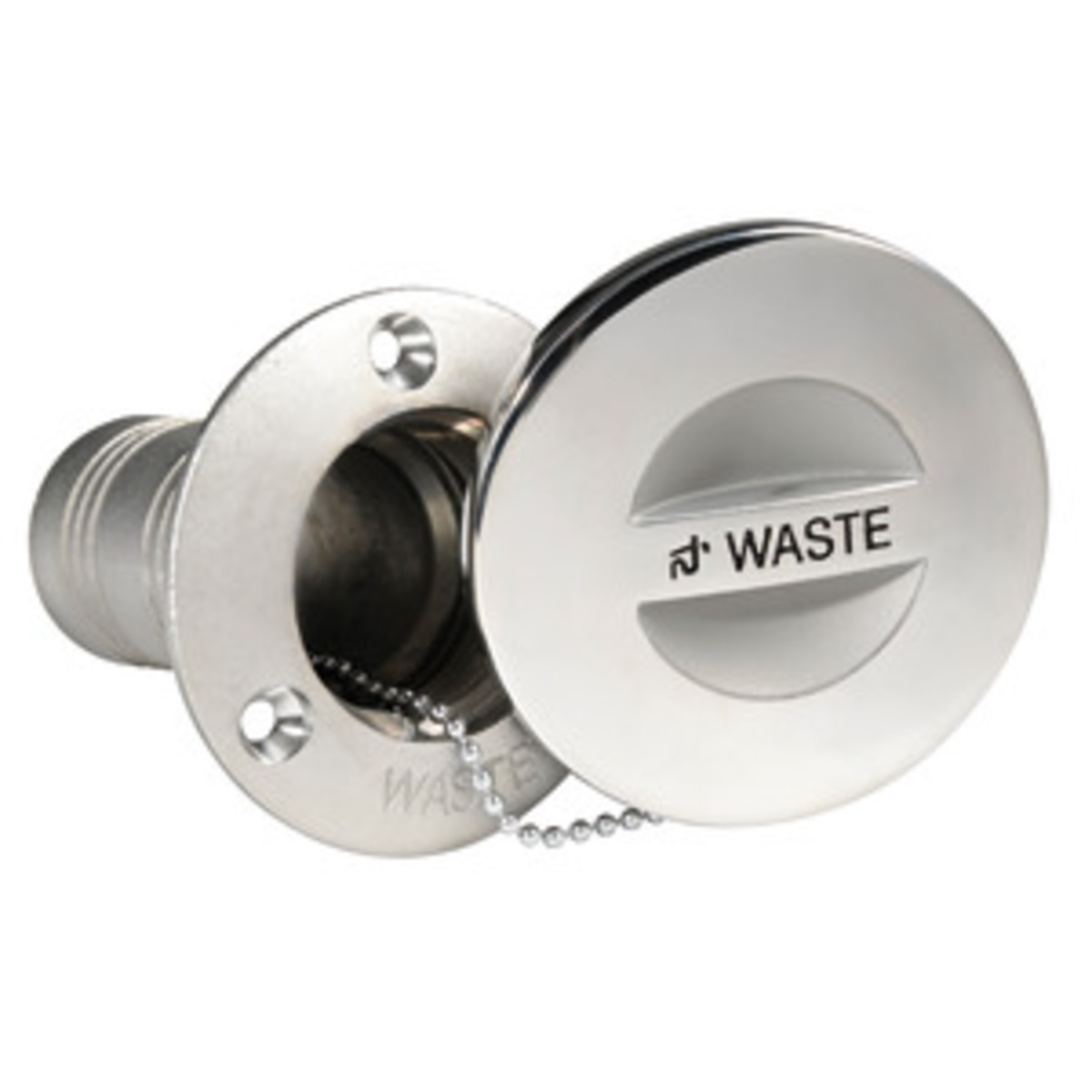 Osculati Precision-cast Mirror Polished Aisi316 Stainless Steel Deck Filler - WASTE deck plug polished AISI316 38mm 84.5mm