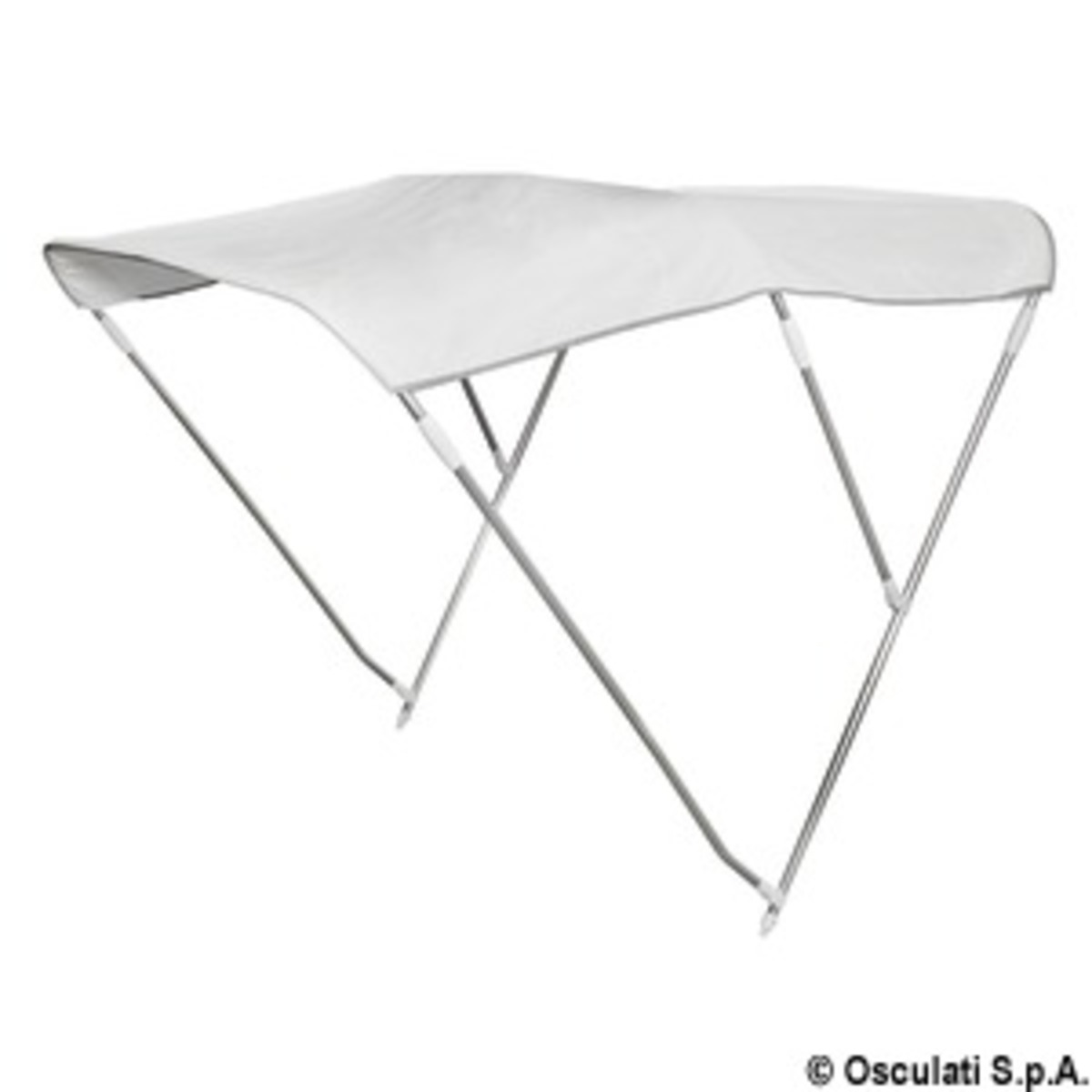 Osculati Tendalino Pieghevole 3 Archi Alto - Tendalino 3 archi alto Ø mm 22 cm 185/195 bianco