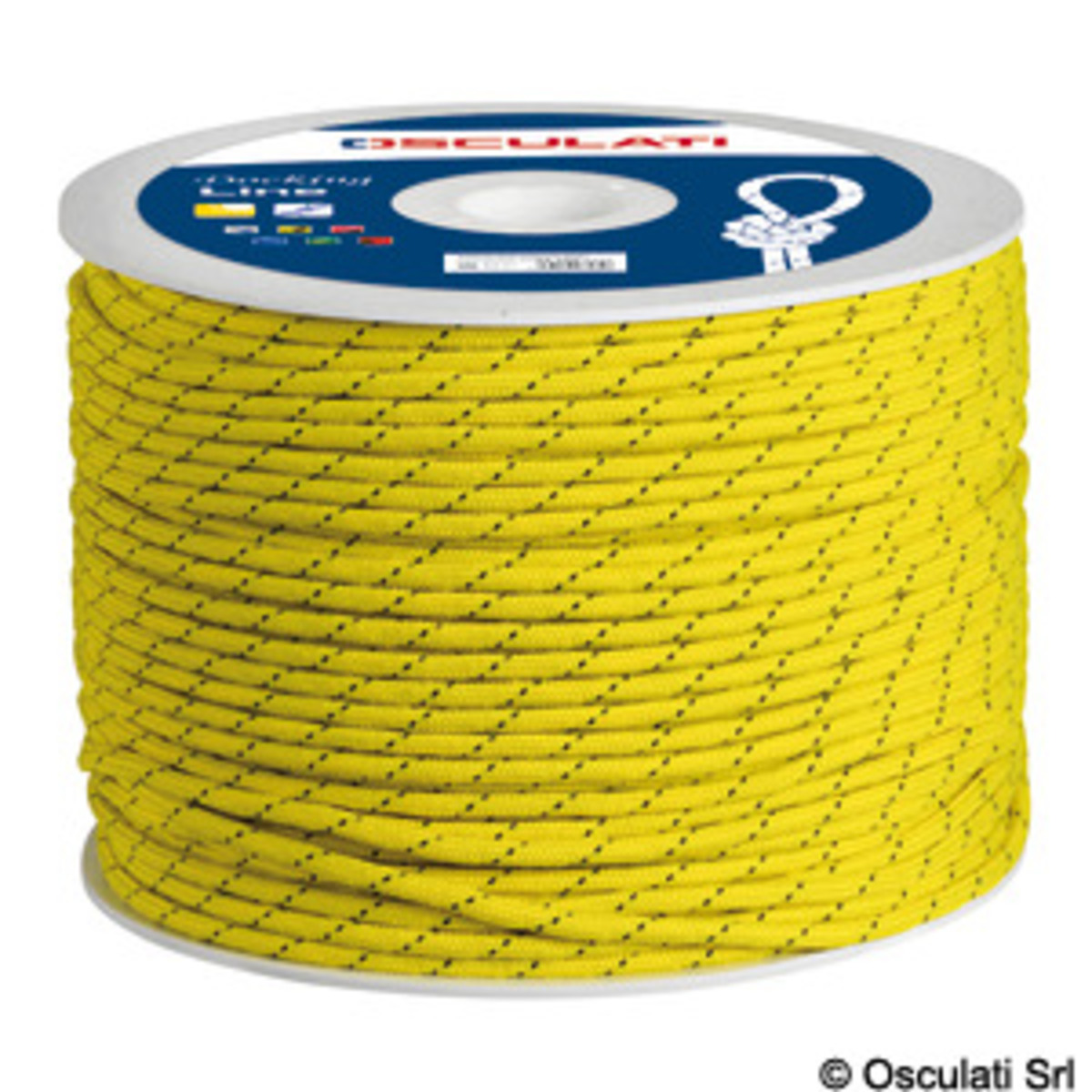 Kissed Treccia en polypropylène pour une haute résistance - Tresse jaune fluo 12mm