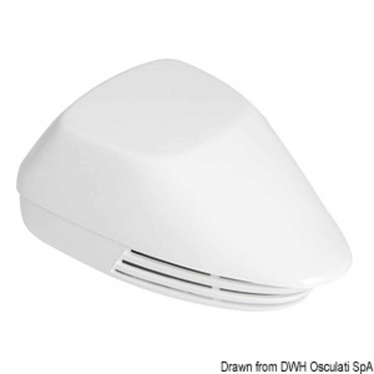 Osculati Aerodynamic Diaphragm Horn - Diaphragm horn white ABS 12 V