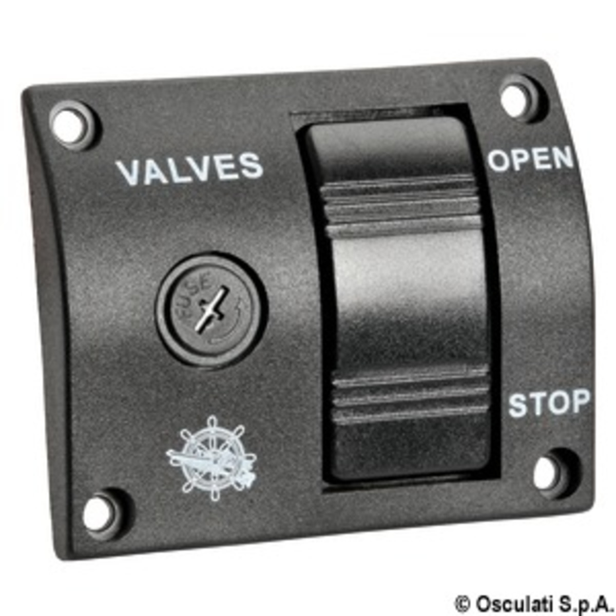 Válvula de bola con control remoto Osculati PN40 - Panel para válvulas electrocontroladas.