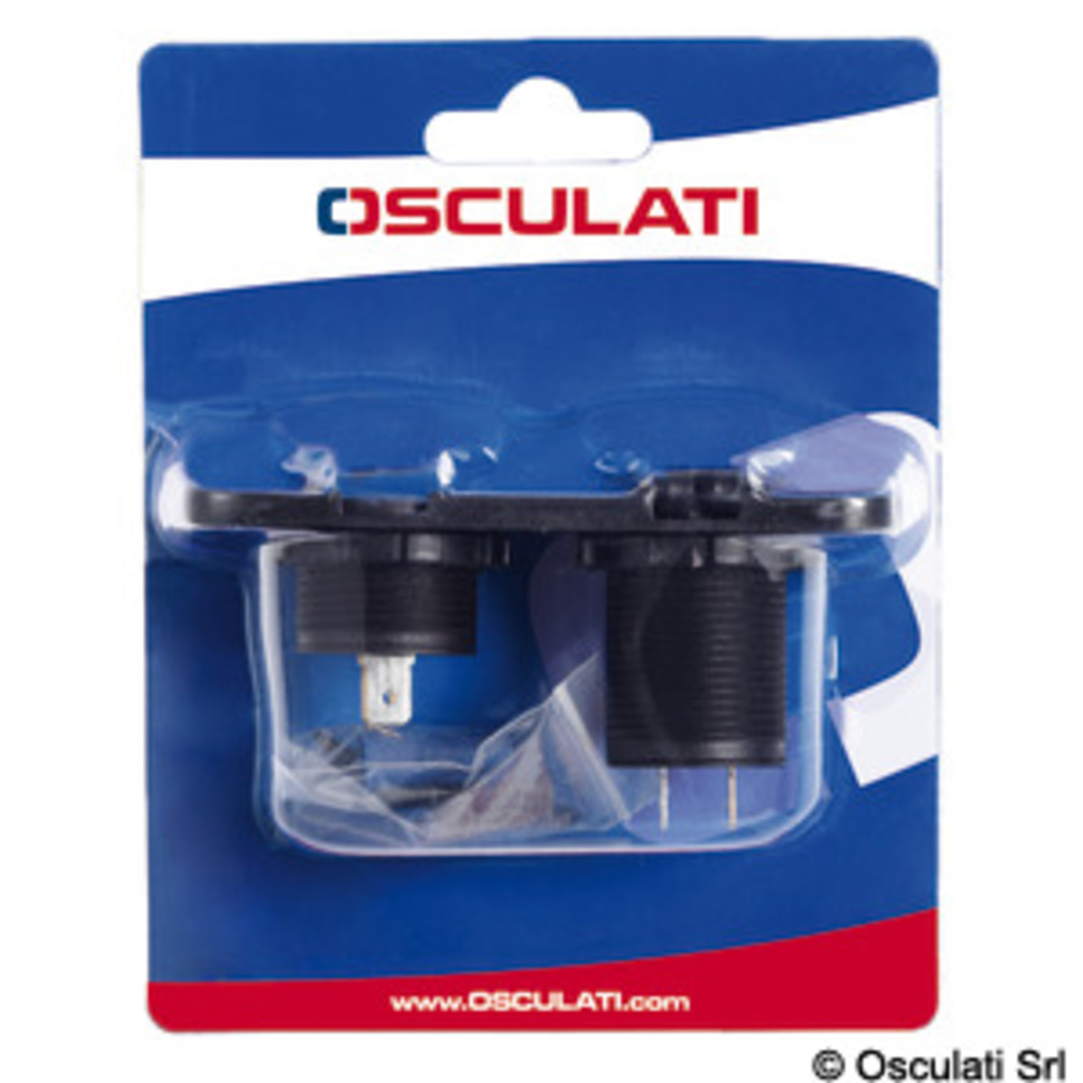 Osculati Digital Voltmeter/ampere Meter And Sockets For Recess Mounting - Digital voltmeter and ammeter, power outlet 12 V