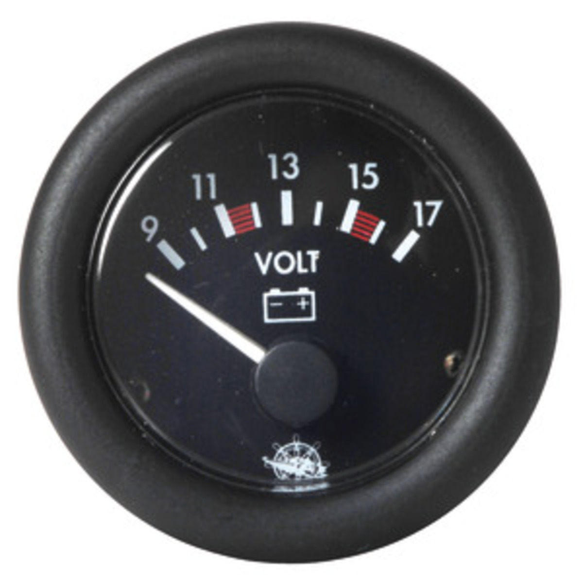 Osculati Guardian Voltmeter - Guardian voltmeter black 10-16 V