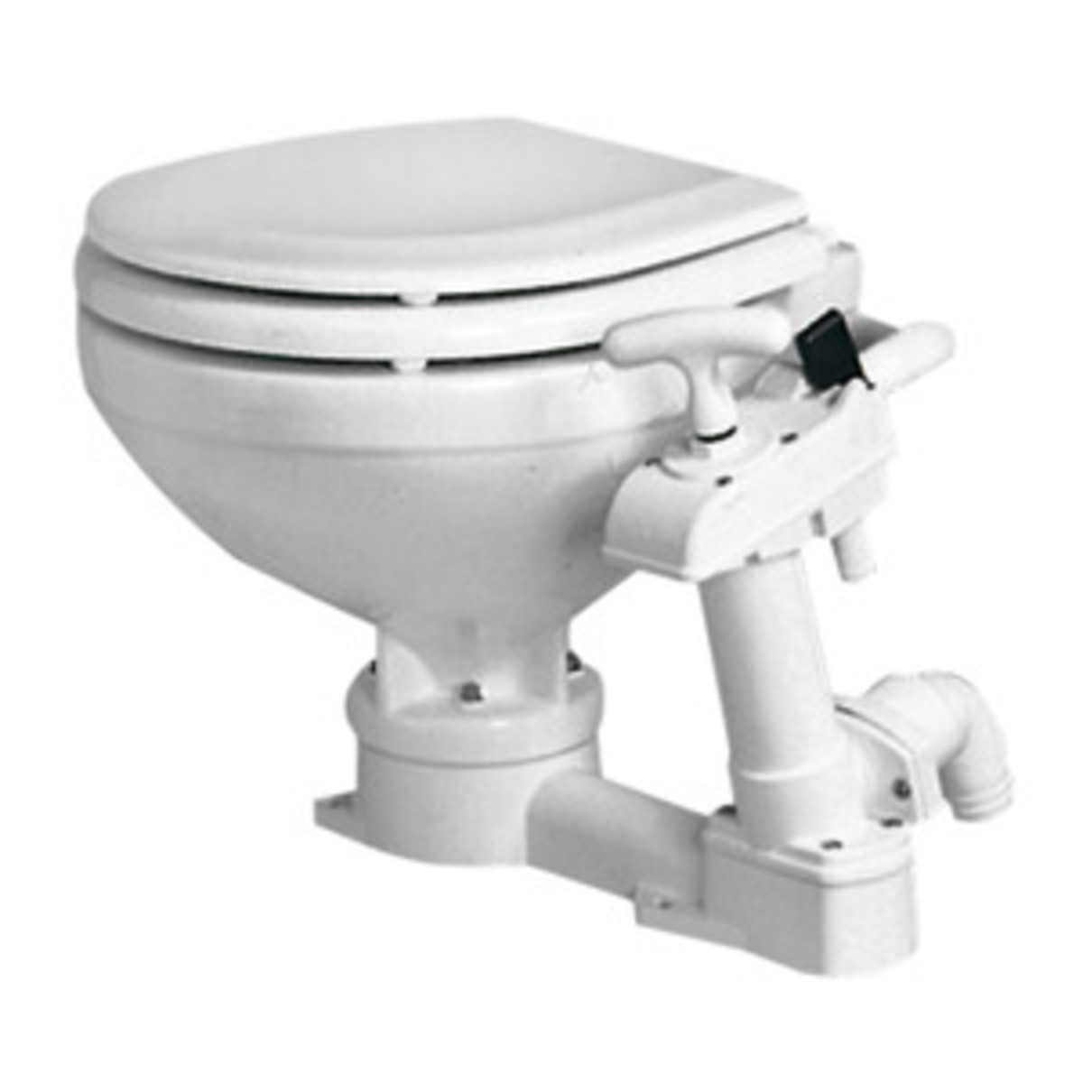 Osculati Manual Toilet Unit - Manual toilet unit compact wooden board