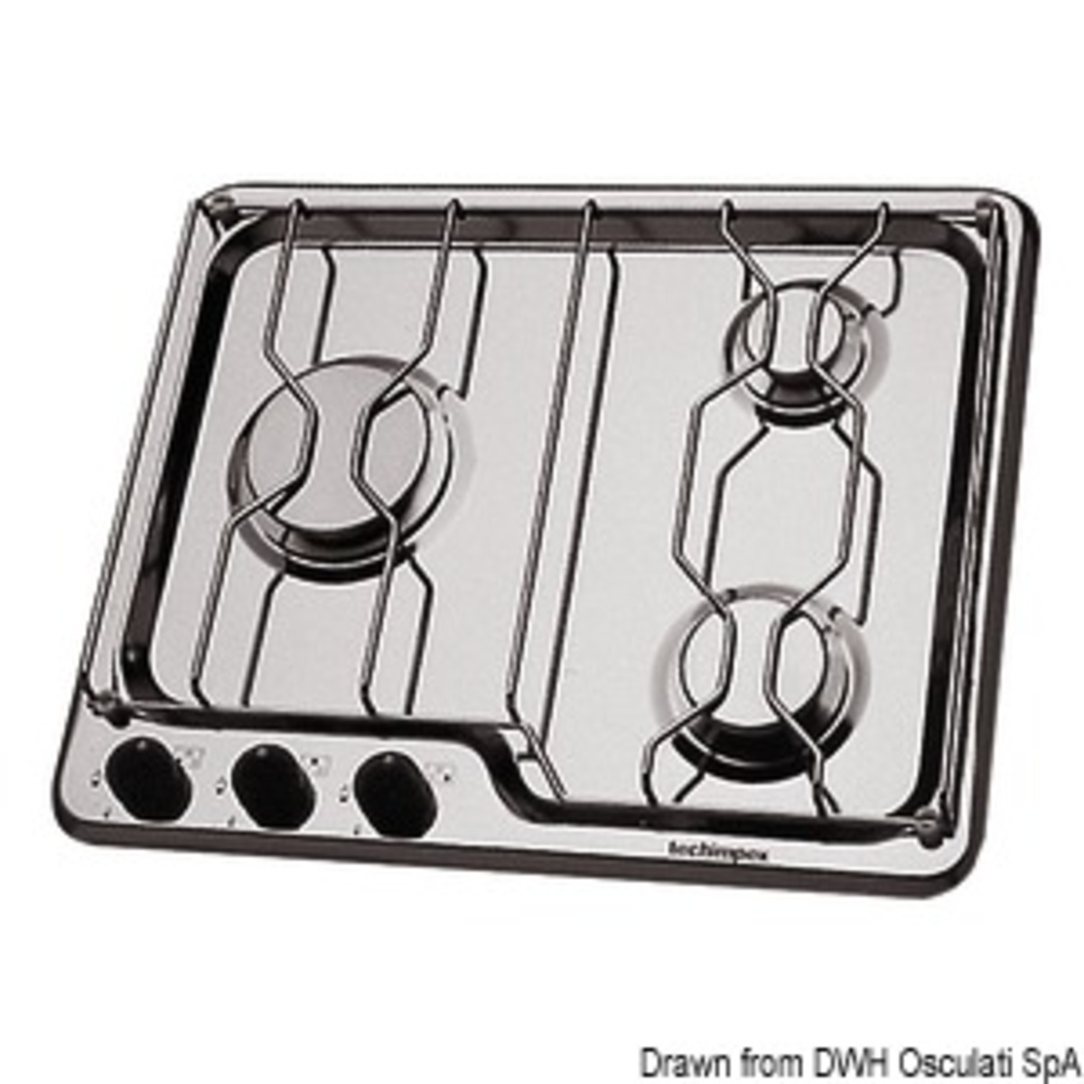 Techimpex Cooktop - Techimpex hob unit 3 burners