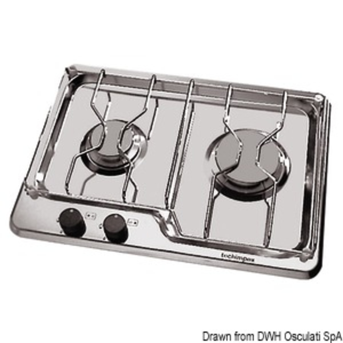 Techimpex Cooktop - Techimpex hob unit 2 burners