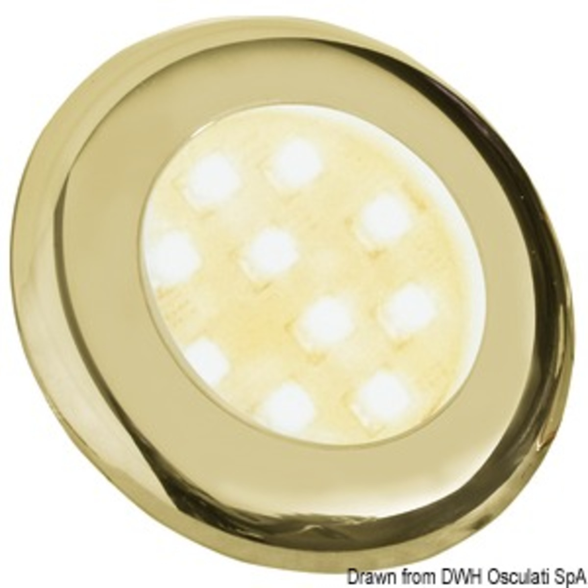 Batsystem Nova Ii Led Ceiling Light For Recess Mounting - Batsystem Nova 2 LED ceiling light golden