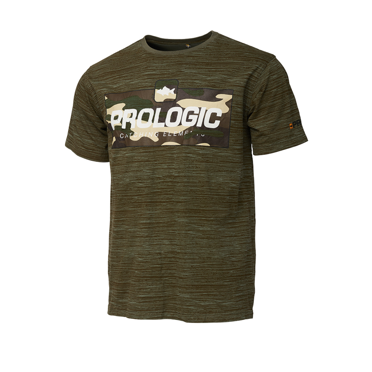 Prologic Bark Print T-shirt - L BURNT OLIVE GREEN