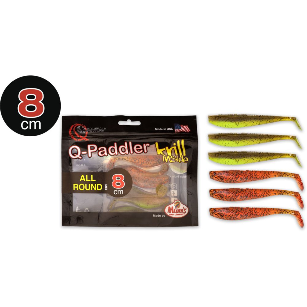 Quantum Q-paddler Power Packs - 3x pumpkinseed chart. + 3x original appleseed