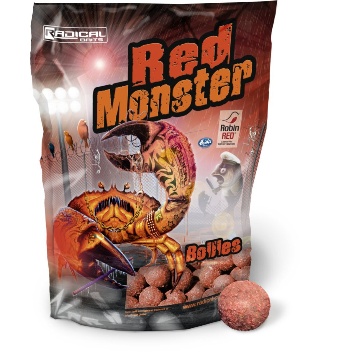 Radical Red Monster Boilie - 16 mm