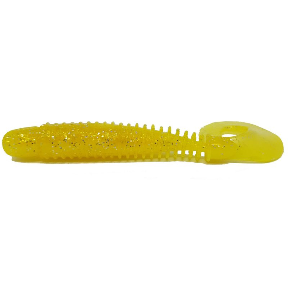Rapture Rib Slim Grub Tail - 9.0 cm - Chartreuse Ghost
