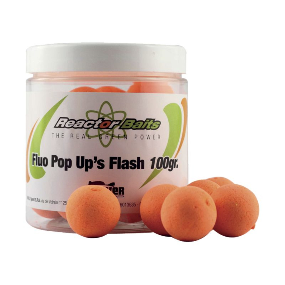 Reactor Baits Pop Up Flash Fluo Neutral Flavour - Red Fluo - 20 mm