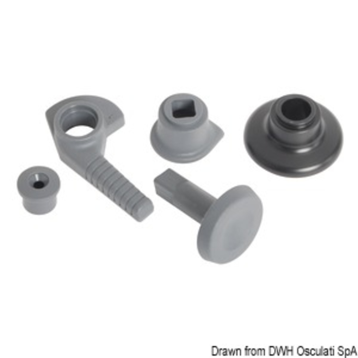 Ricambi Per Boccaporti Lewmar Serie Low Profile - Kit leve di chiusura per Lewmar Low Profile