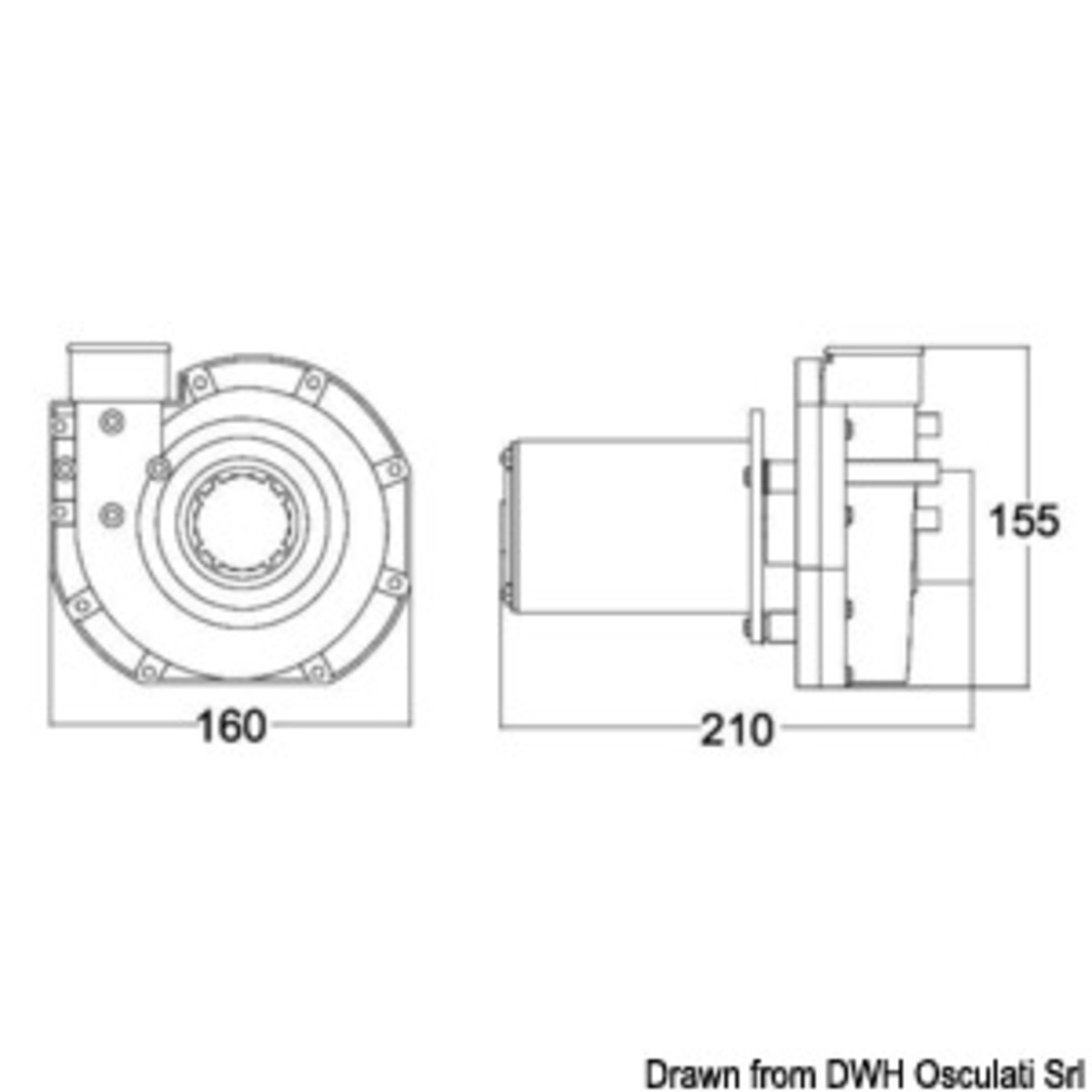 Pièces de rechange pour toilettes électriques Tecma - Pompe macérateur Tecma 24 V