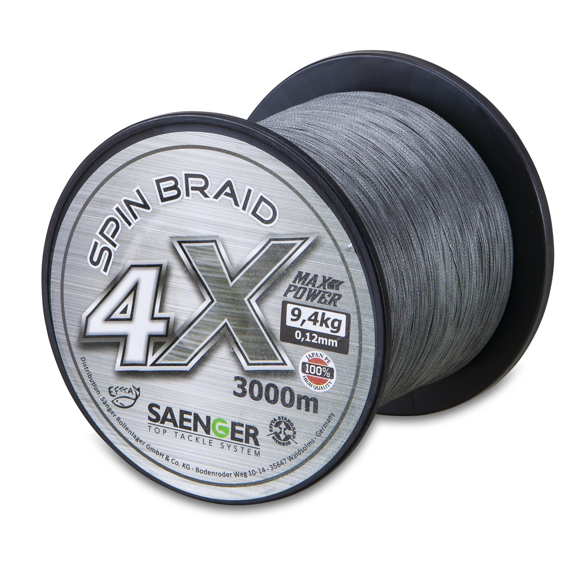 Saenger 4 X Spin Braid 3000 M - 0,12 mm 9,4 kg