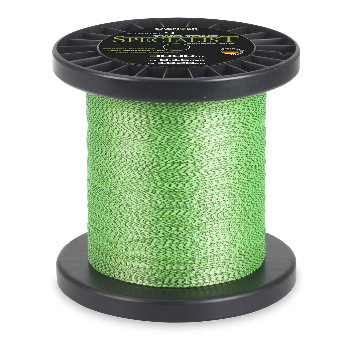 Saenger Specialist Two Tone Fluo Braid - 0,10 mm - 6,9 kg 3000 m