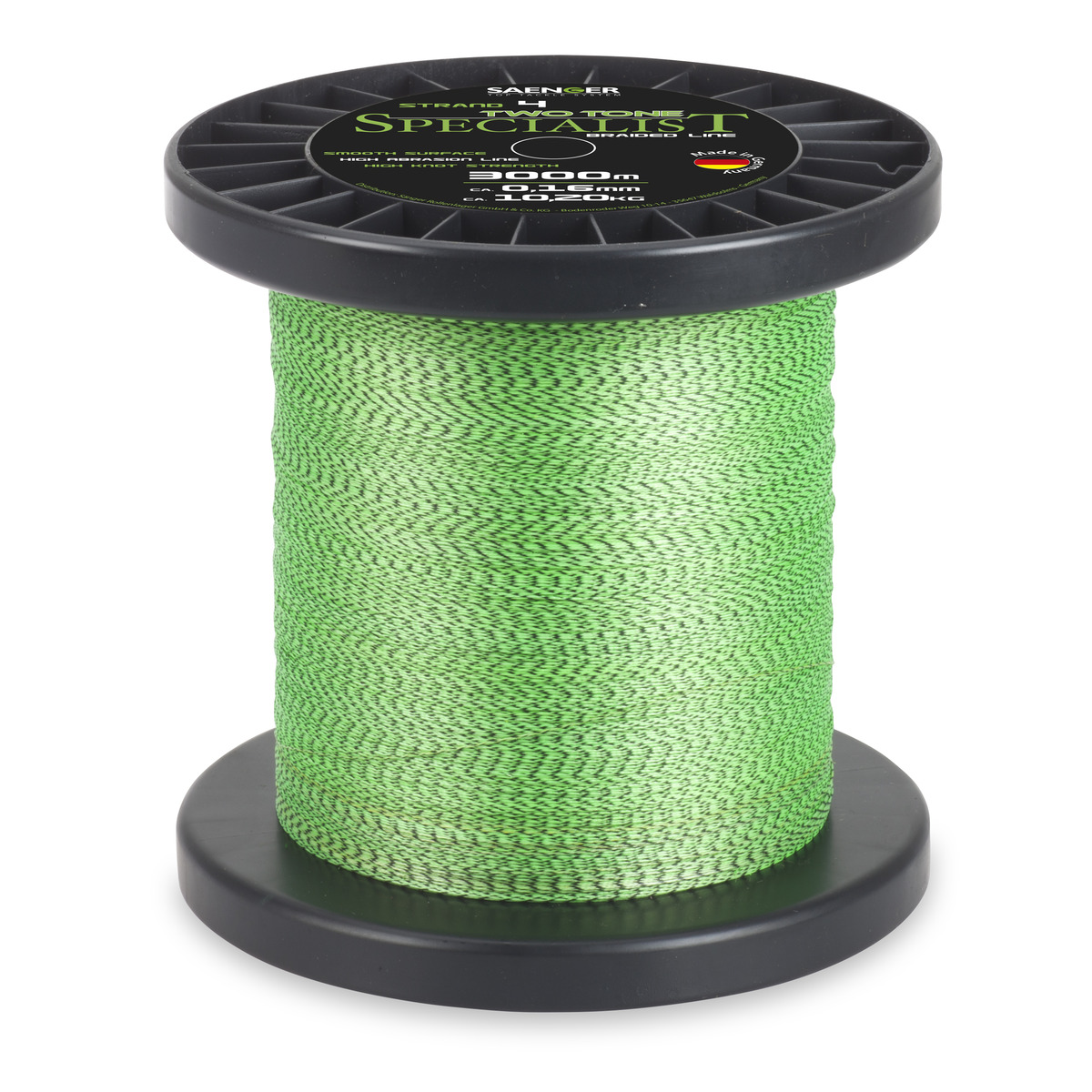Saenger Specialist Two Tone Fluo Braid - 0,12 mm - 8,1 kg 3000 m