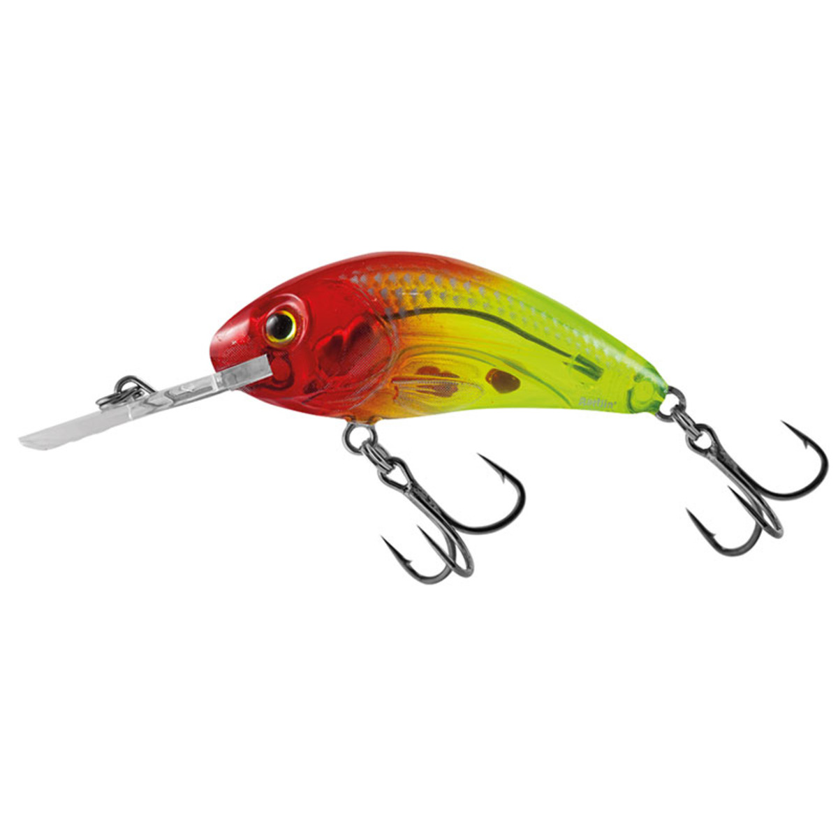 Salmo Rattlin Hornet Clear Floating - 4.5 Cm - Clear Bright Red Head