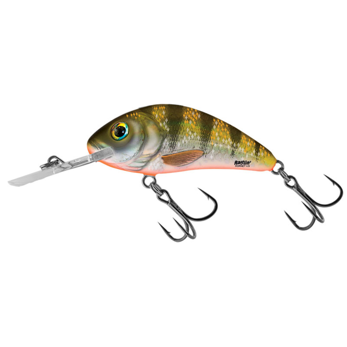 Salmo Rattlin Hornet Floating - 5.5 Cm - Yellow Holographic Perch