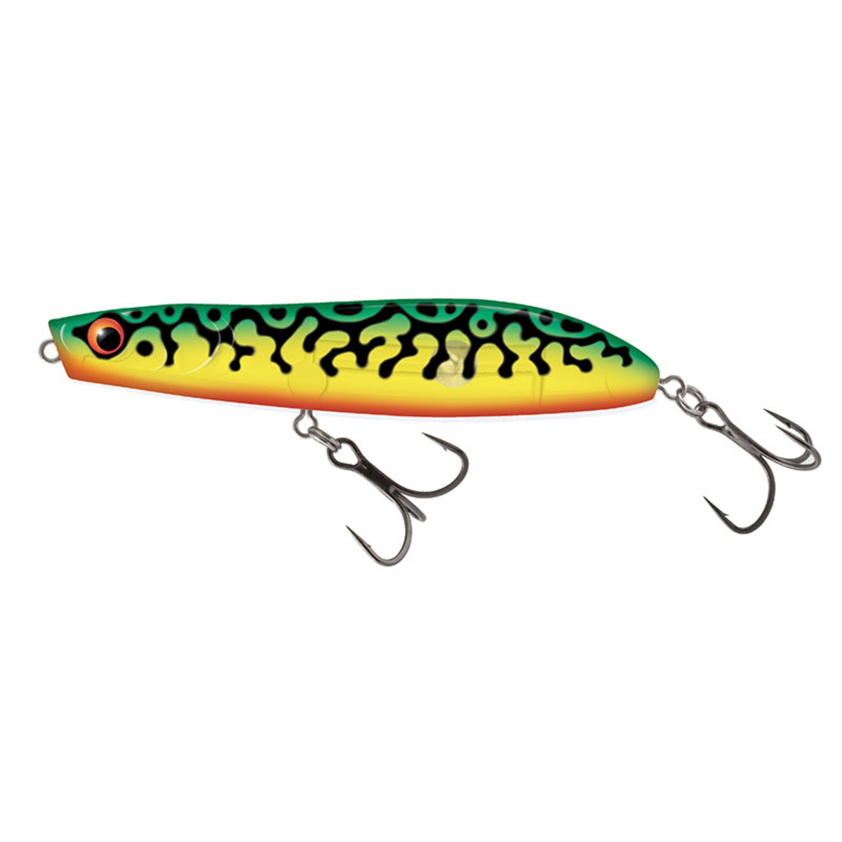 Salmo Rattlin Stick Floating - 11 Cm - Clear Green Tiger