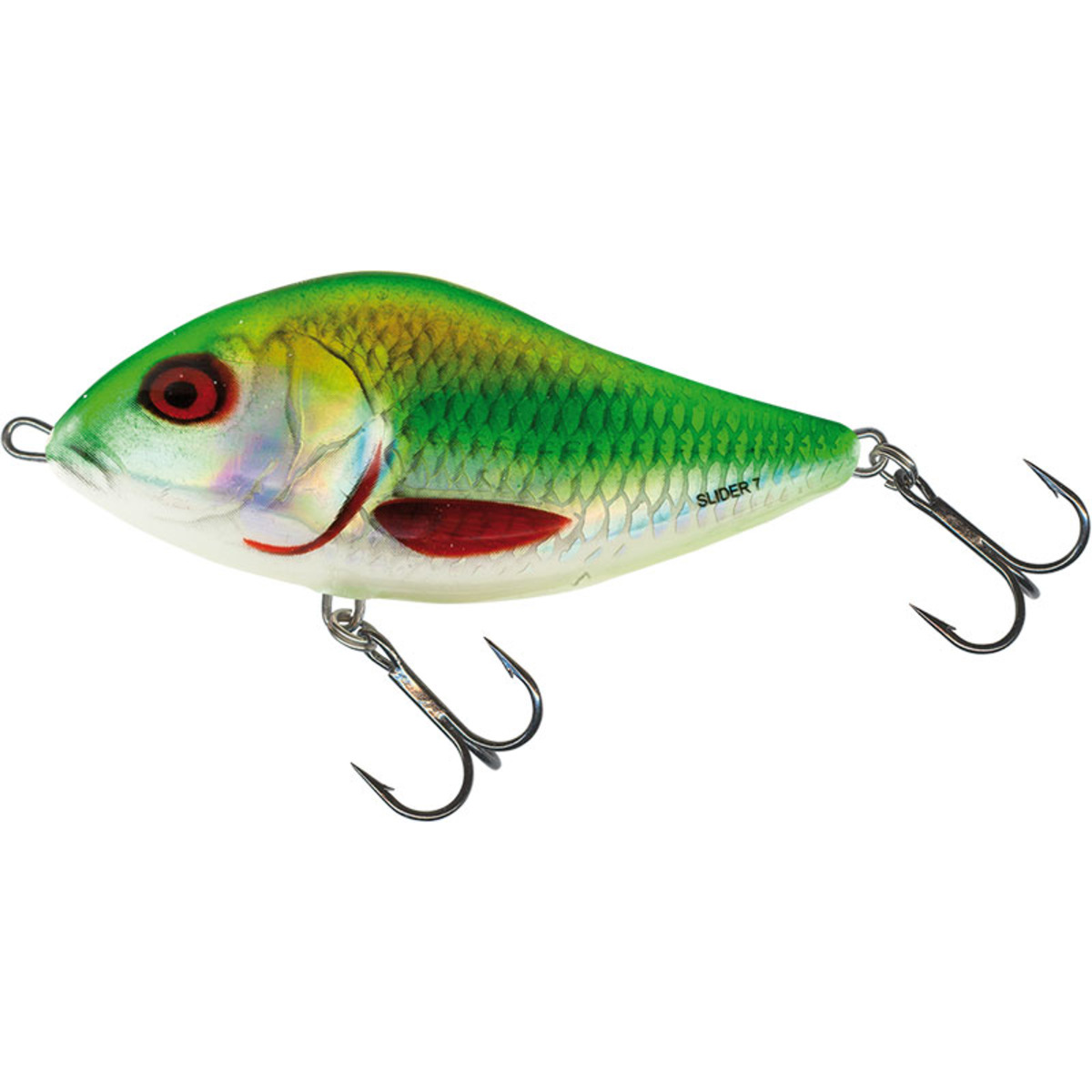 Salmo Slider Floating - 12 Cm - Holographic Green Roach