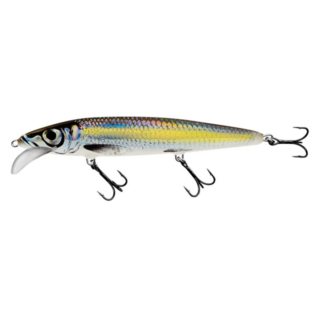 Salmo Whacky Floating - 9 Cm - Silver Chartreuse Shad