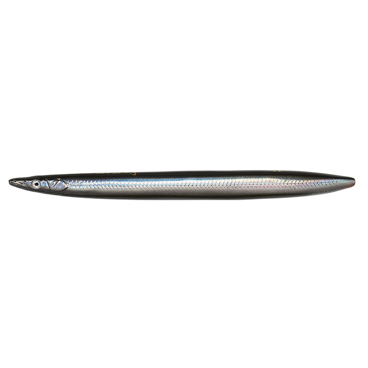 Savage Gear Line Thru Sandeel 12.5cm 19g - SINKING BLACK/SILVER