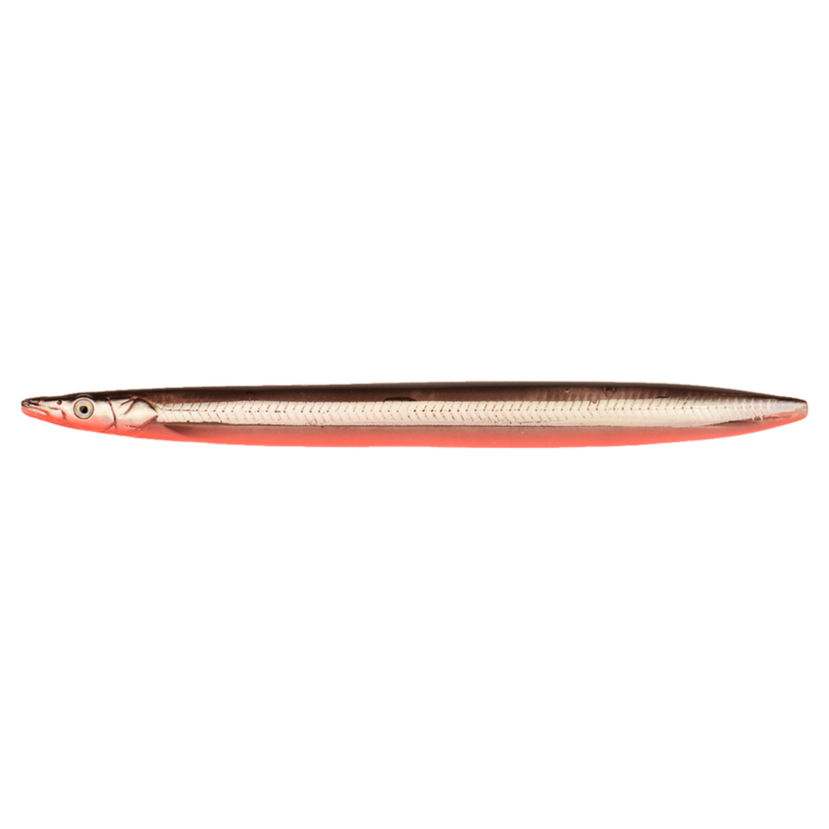 Savage Gear Line Thru Sandeel 15cm 27g Sinking - BLACK & RED UV