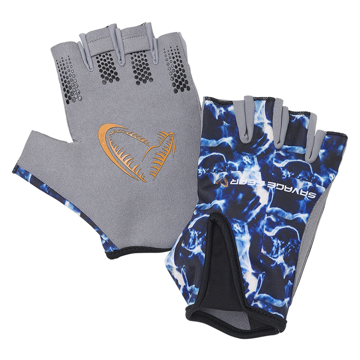 Savage Gear Marine Half Glove - L SEA BLUE