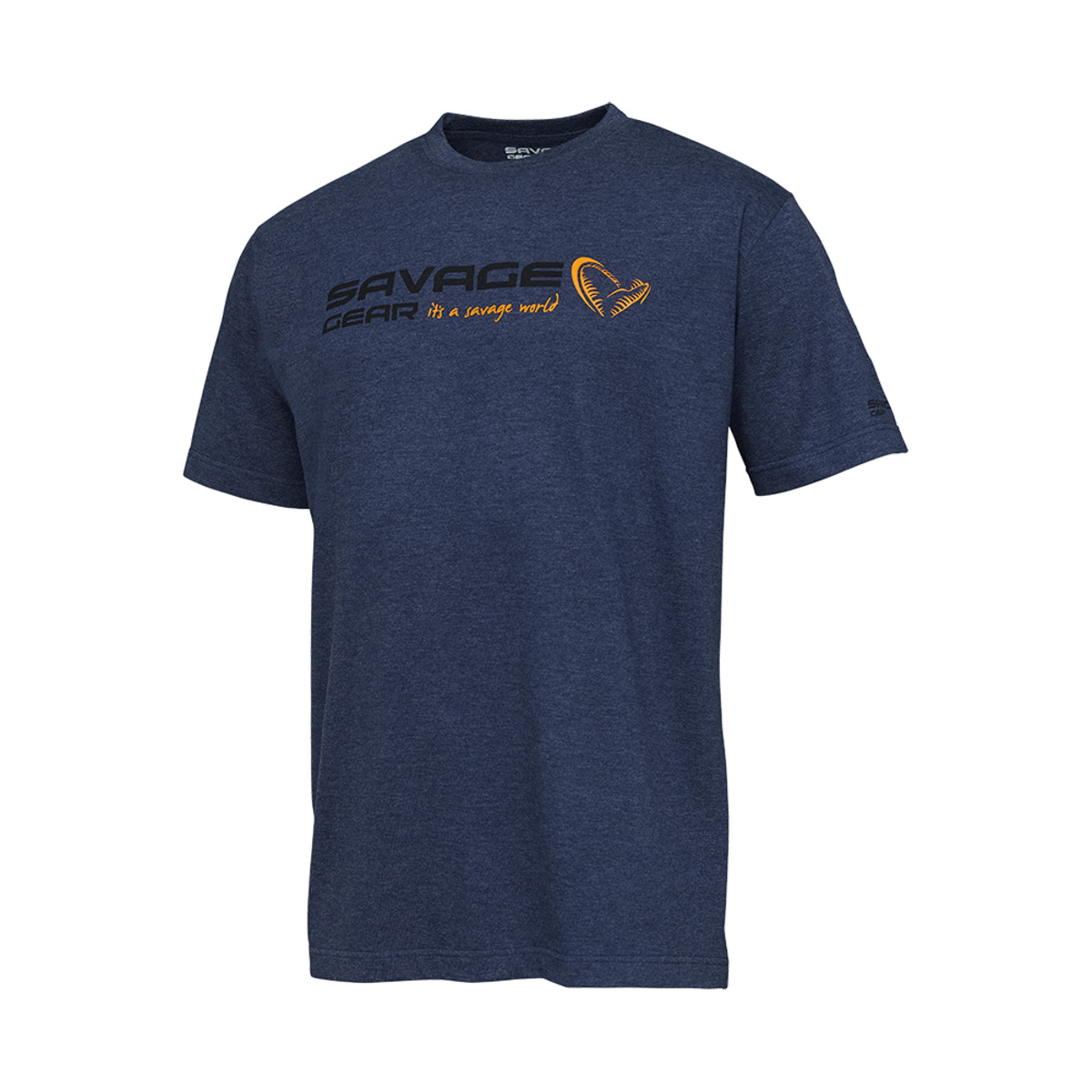 Savage Gear Signature Logo T-shirt - XL BLUE MELANGE