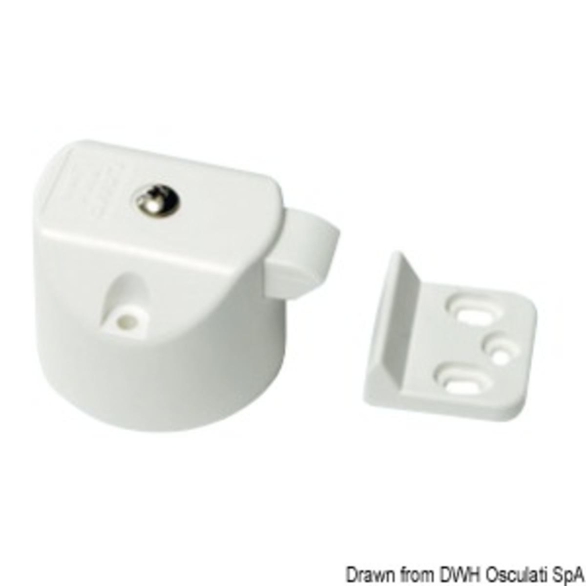 Push Knobs For Cabinet Doors And Drawers Sugatsune Pkl-08 - Lock for cabinet door white plastic