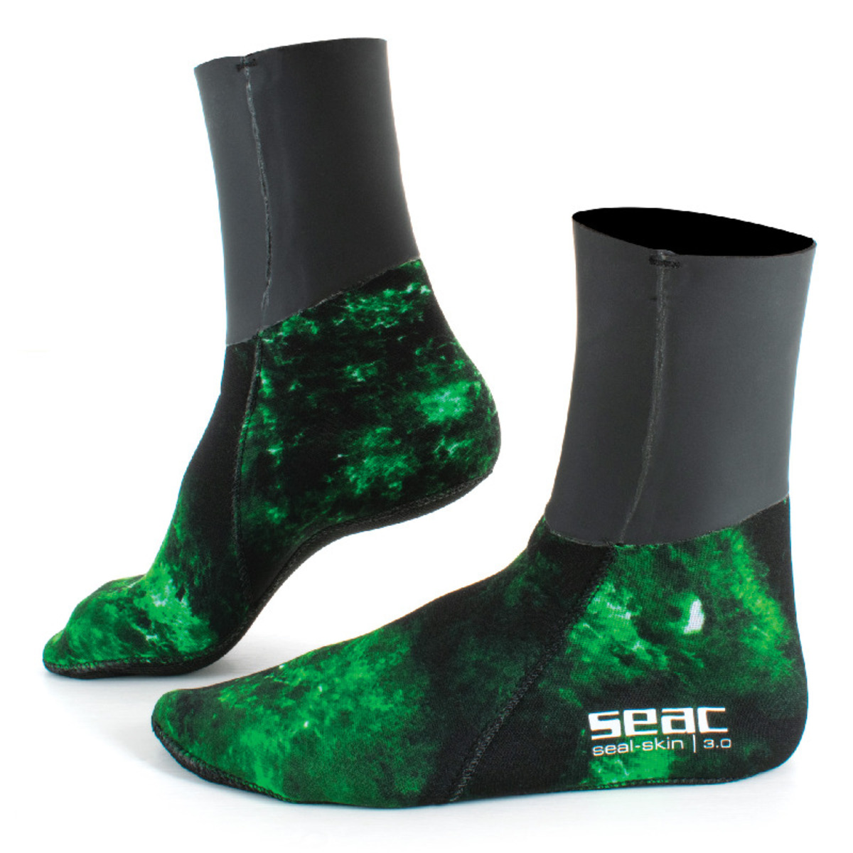 Seac Seal Skin Camo Boots Green 3 Mm - M