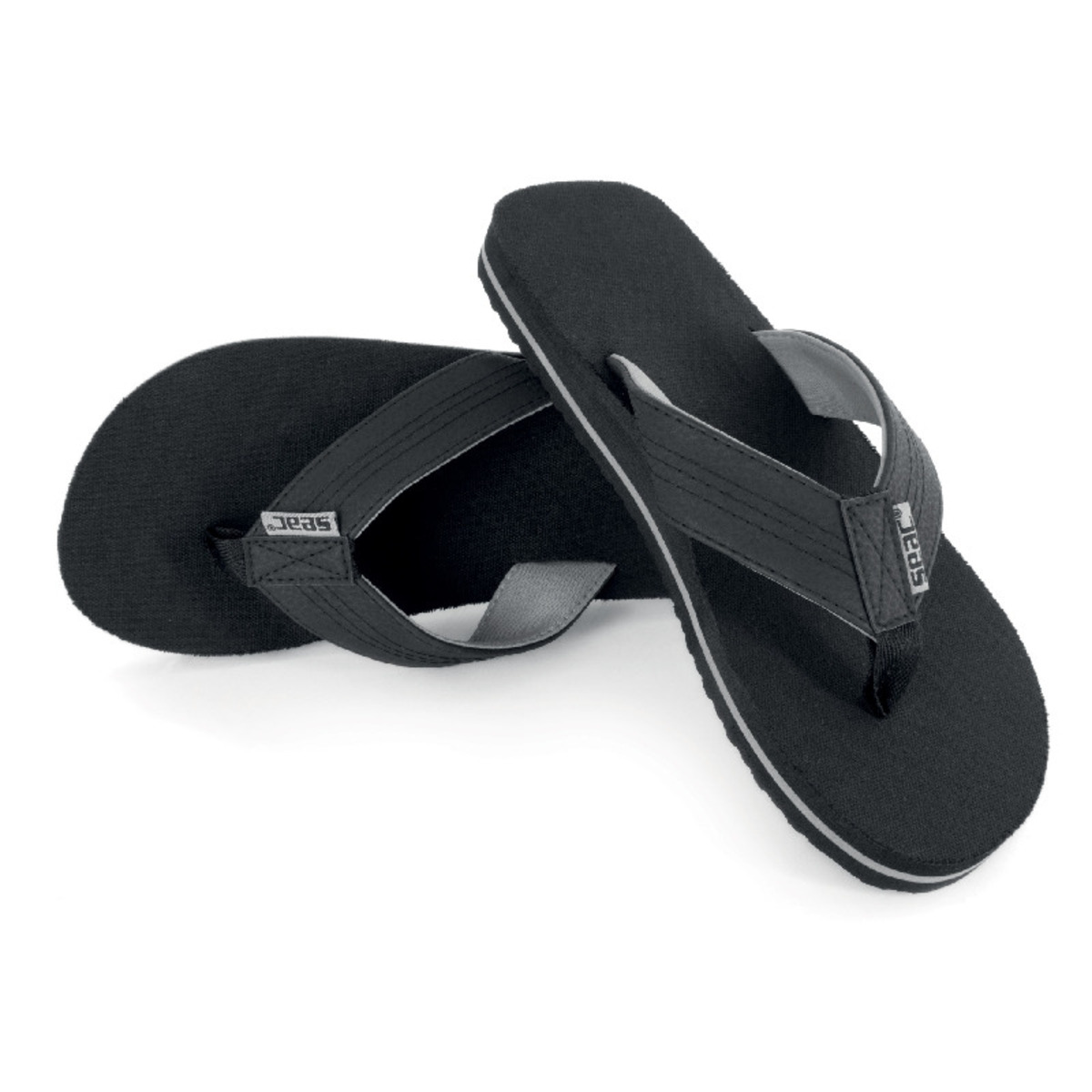 Seac Kauai Black/grey Flip Flops - 37