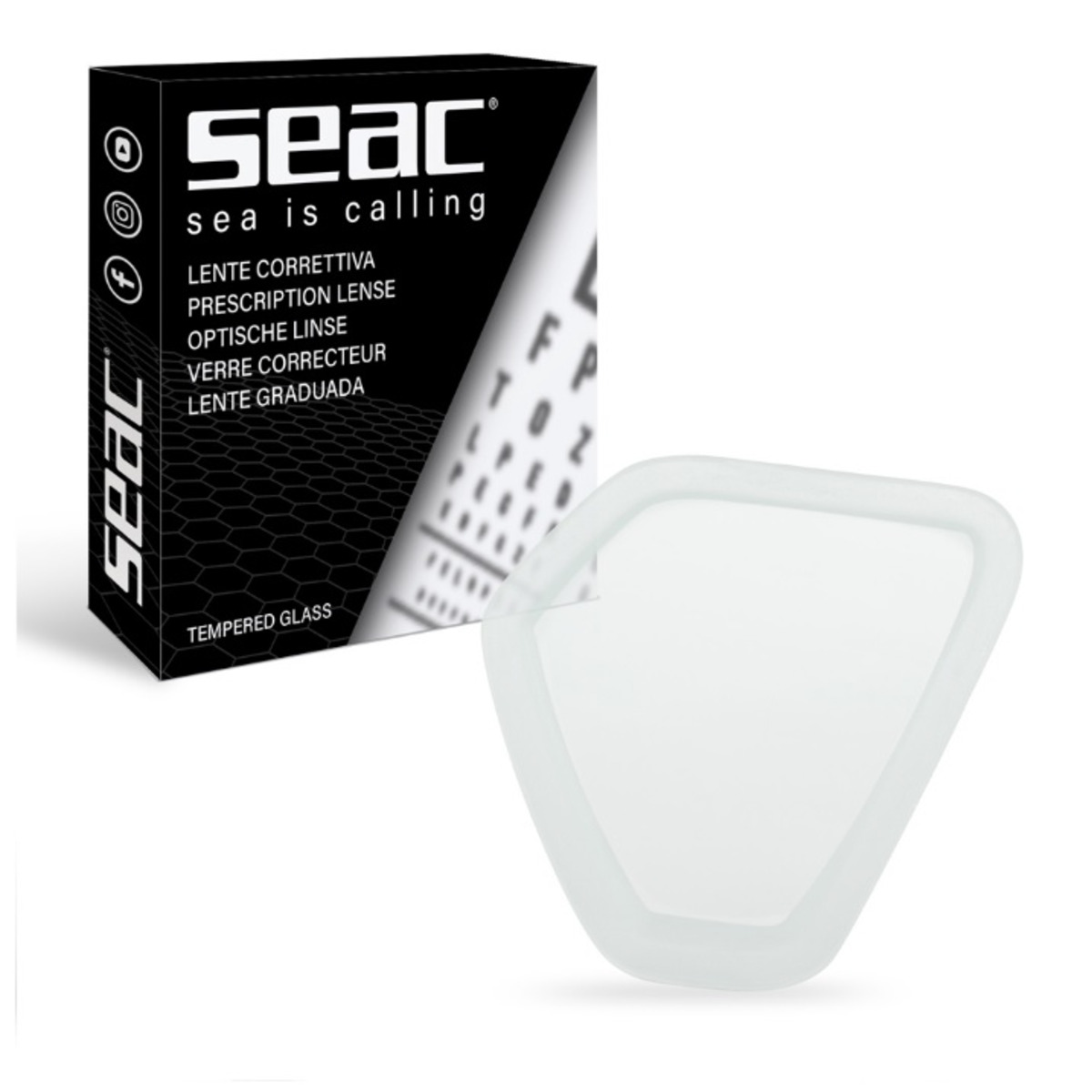 Seac Right Lens X Eagle - -1,0 D.