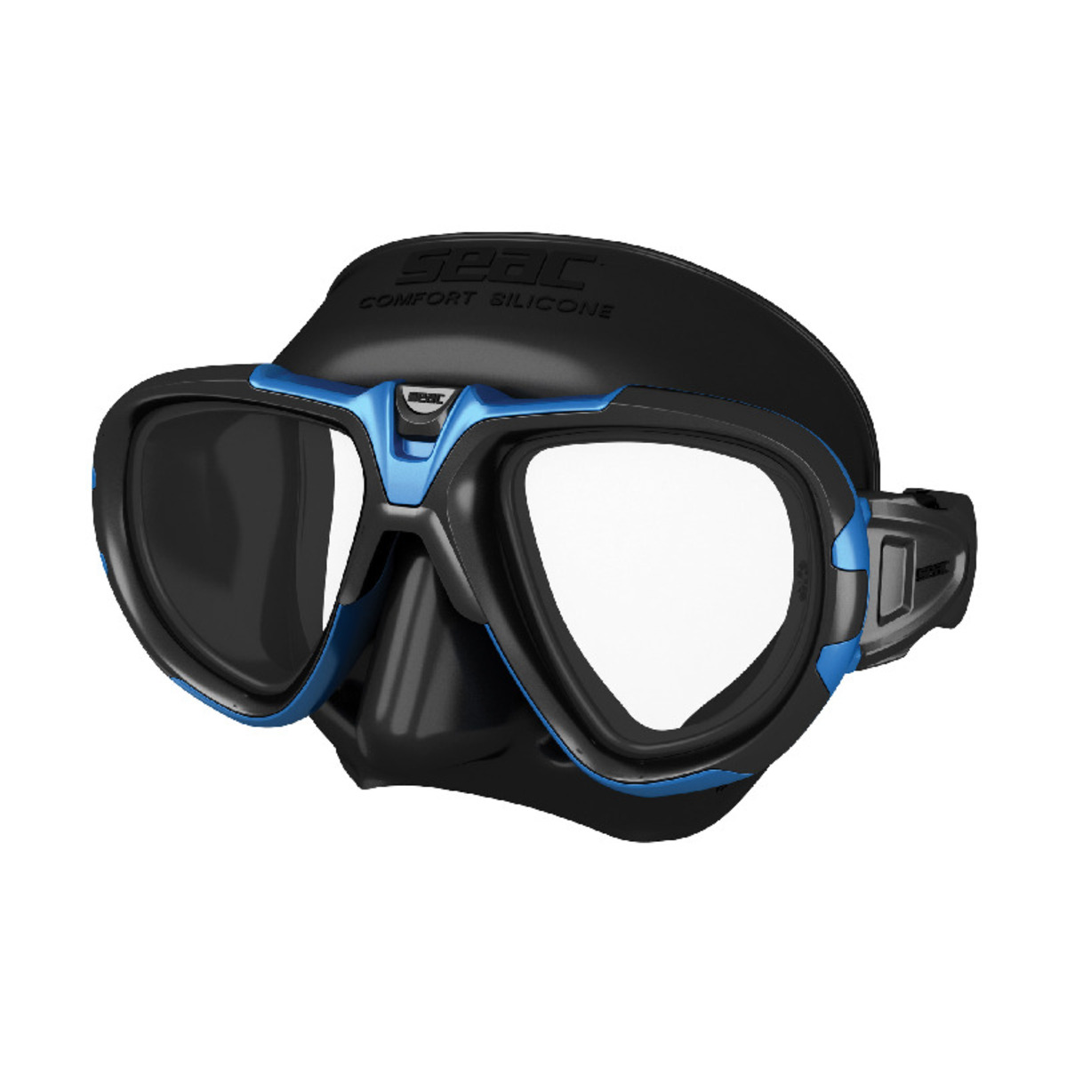 Seac E-fox Mask - S-Bl Nero-Blu Metal